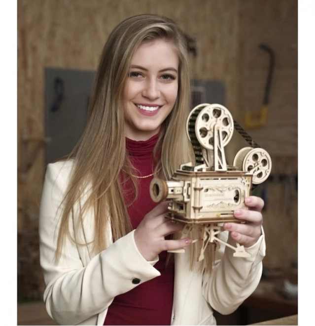 RoboTime 3D drvene mehaničke puzzle Filmski projektor