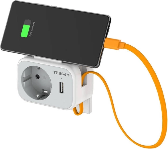 Zidna utičnica Tessan s USB priključcima