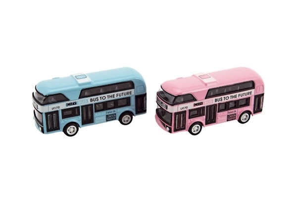Dvospratni autobus metal/plast na potez unazad 9,5cm