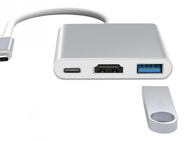Adapter 3u1 USB-C HDMI 4K