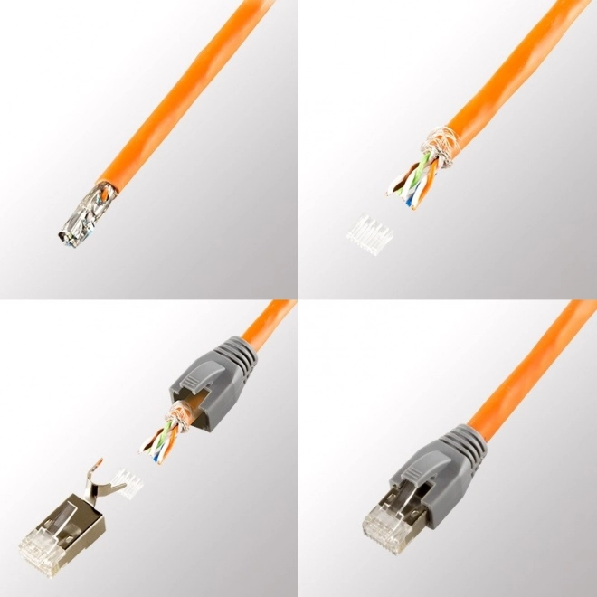 Zaštićeni konektori RJ45 CAT.6, 6A, 7 - 10 komada