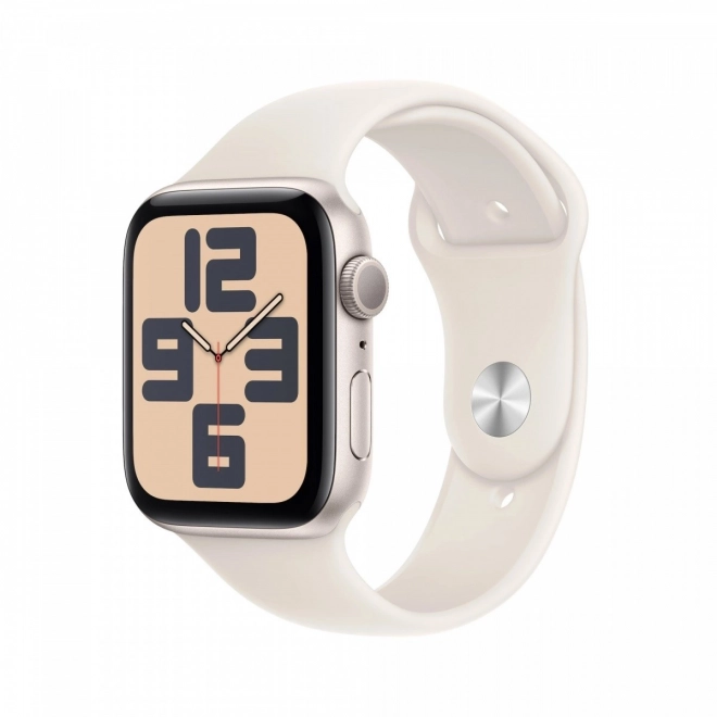 Apple Watch SE GPS s aluminijskim kućištem od 40 mm u mjesečevom sjaju s M/L sportskom narukvicom