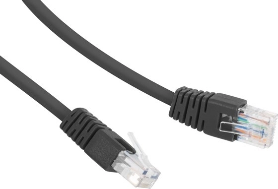 Mrežni patch kabel cat.6 UTP 3 m crni
