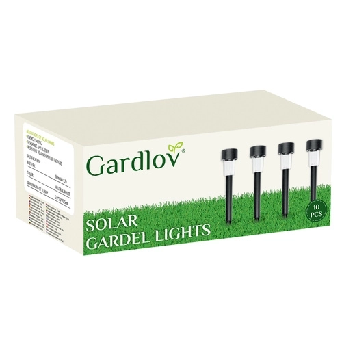 Solarne vrtne vrtne svjetiljke LED - set od 10, vodootporne, toplo bijelo svjetlo