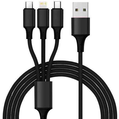 4x USB punjač za auto + Xtrobb 19907 kabel