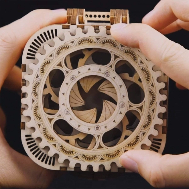 RoboTime 3D drvena mehanička slagalica Škrinjica za nakit