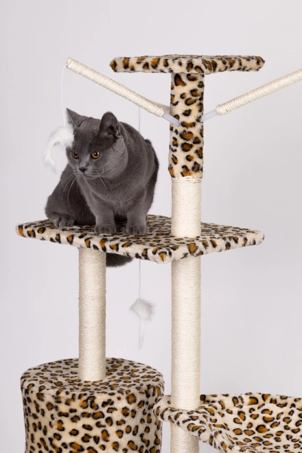 Grebalica za mačke, kućica, stablo, krevet, 138cm XL, Panther
