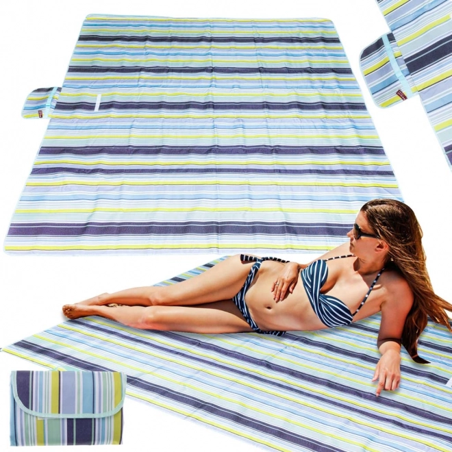 Plaža piknik deka 200x200cm plava