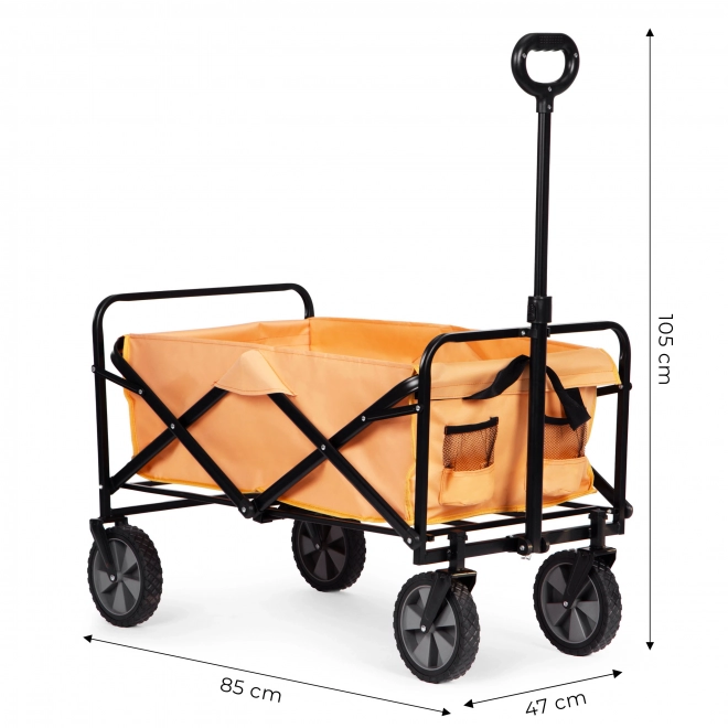 Sklopiva transportna kolica MultiGarden 47x105 cm, narančasta