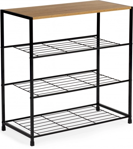 Tri metalne rešetke za do 12 pari cipela