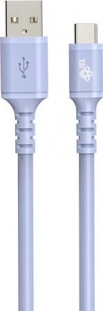 USB-C USB kabel silikonski 1 m ljubičasti