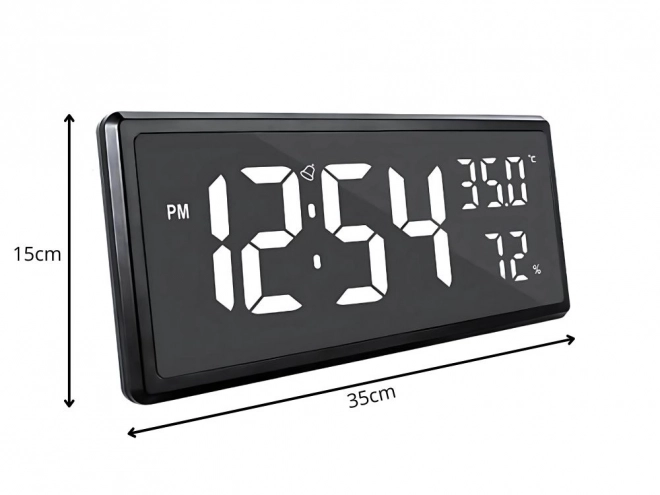 Digitalni sat s LED zaslonom i funkcijom mjerenja temperature i vlažnosti