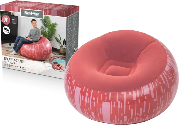 Bestway na napuhavanje naslonjač crveni