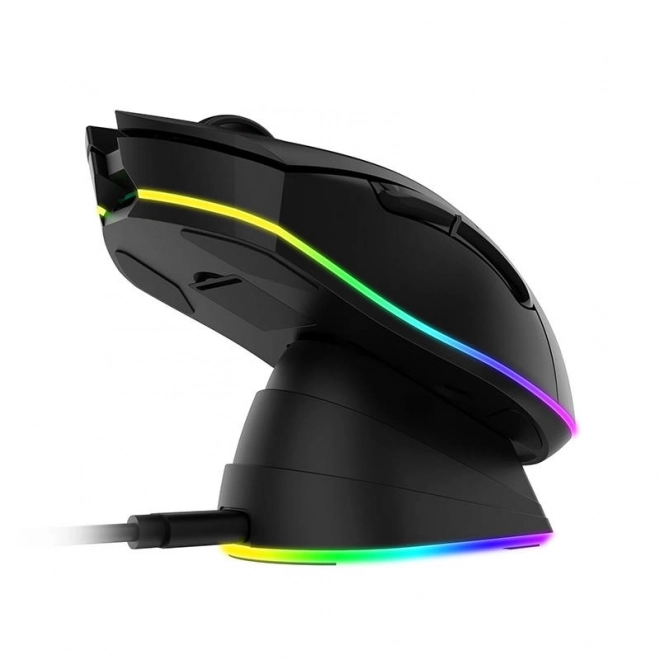 Bežički gaming miš s RGB osvjetljenjem i punjačkom stanicom Dareu EM901X