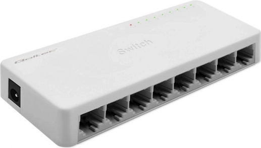 Mrežni preklopnik 8× RJ45, gigabitni LAN, Qoltec