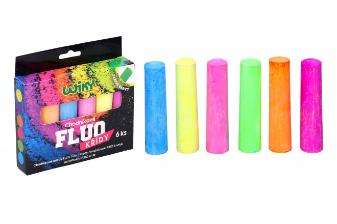 Fluorescentne kreda za pločnik 6 kom