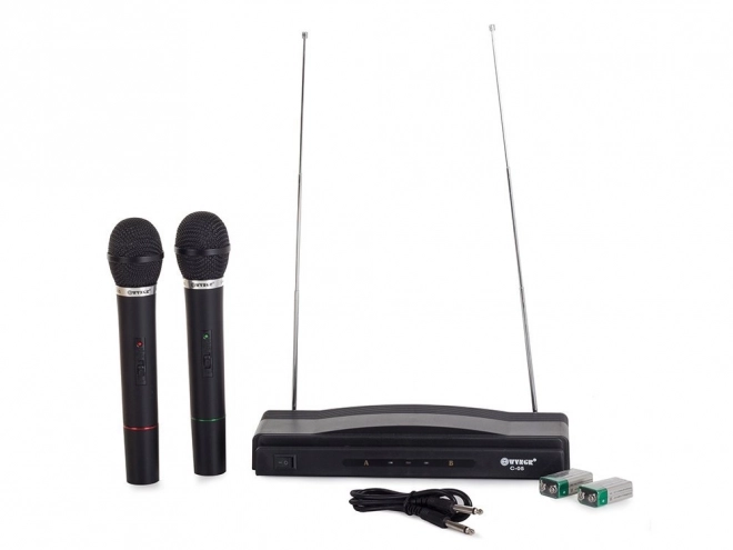 Karaoke set s 2 bežična mikrofona i stanicom