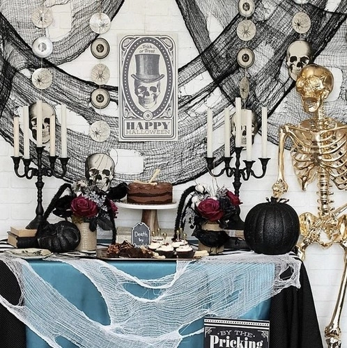 Halloween dekoracija paučina 198 x 76 cm