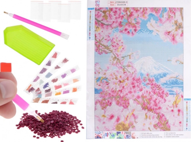 Set za dijamantno slikanje - sakura