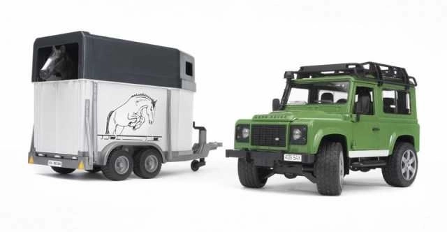 Bruder LAND ROVER s prikolicom za konje
