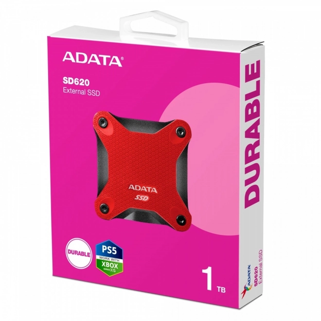 Vanjski SSD disk ADATA SD620 1TB crveni