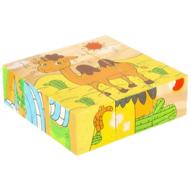 Drvene puzzle Safari 3D