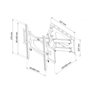 Nosač za TV AR-65 za 32-80'' do 60 kg