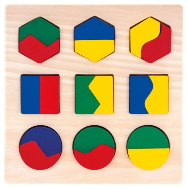 Bino Drvene puzzle geometrijski oblici