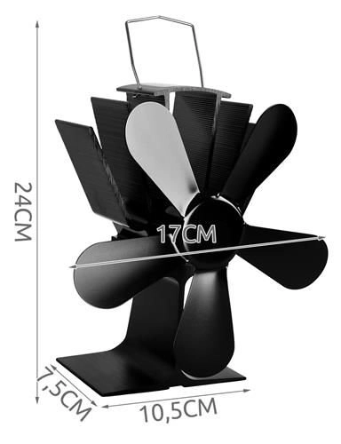 5-lamelni kamin ventilaror
