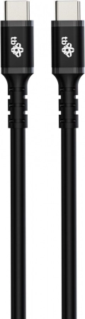 USB-C na USB-C kabel 2 m silikonski crni