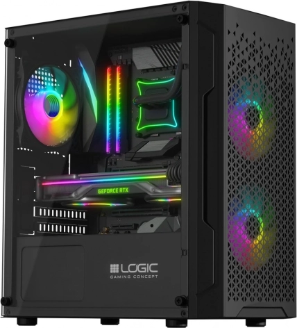 Računalno kućište bez napajanja Logic Aramis ARGB MINI USB 3.0