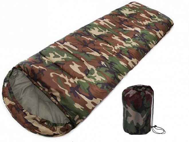 Vreća za spavanje Mummy Camo 200 x 65 cm maskirna