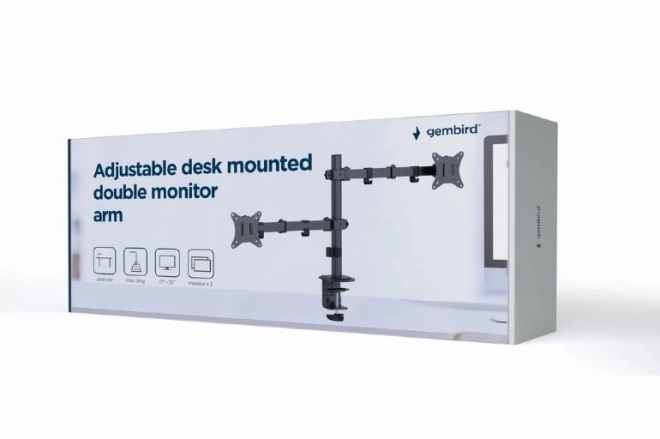 Podesivi dvostruki držač monitora za stol