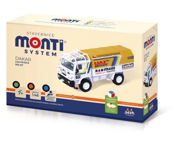 Konstrukcijski set Monti System MS 07 Dakar Liaz 1:48 u kutiji 22x15x6cm