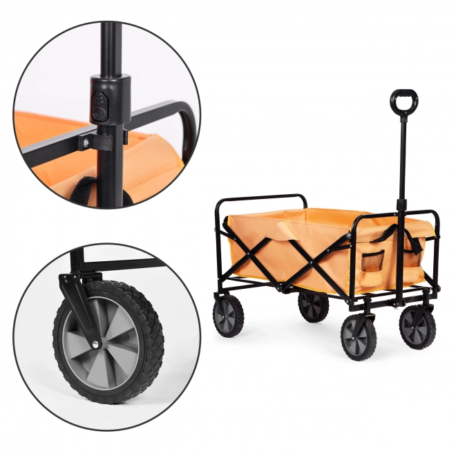 Sklopiva transportna kolica MultiGarden 47x105 cm, narančasta
