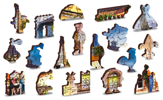 Drvene puzzle Doručak u Parizu 2u1
