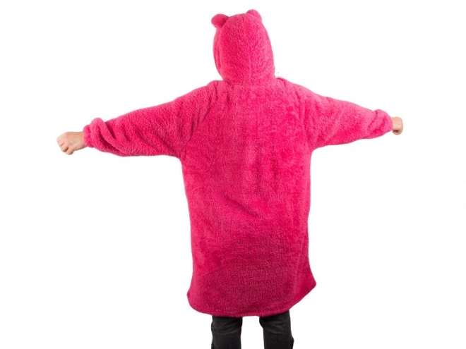 Topla oversize hoodica deka s kapuljačom