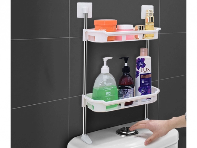 Polica za kupaonicu iznad wc sjedala