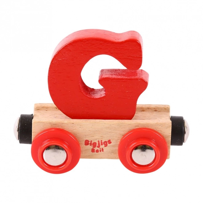 Bigjigs Rail drveni vagon - slovo G