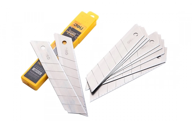 Nož 25 mm 10 ks rezna glava Deli Tools EDL-DP05 (srebrna)