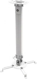 Stropni nosač za projektor, podesiv 55–90 cm, 13,5 kg, srebrni