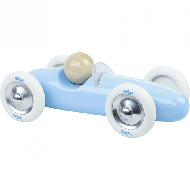 Vilac Veliki drveni auto Grand prix vintage svijetlo plavi