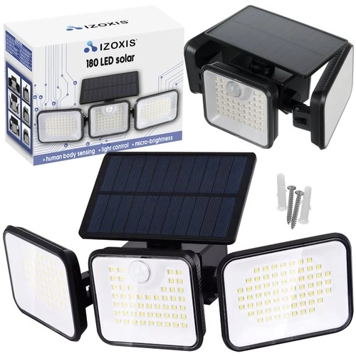 Solarna vrtna lampa 180 LED s senzorom kretanja i sumračnim senzorom