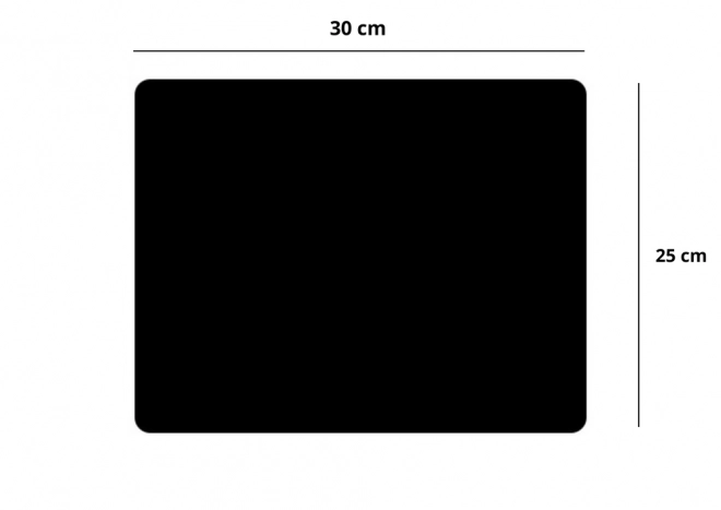 Protuklizna podloga za miš crna 30x25 cm
