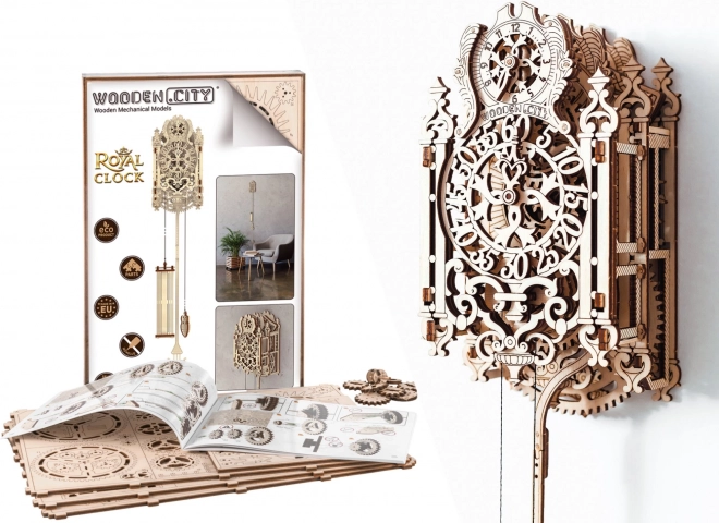 Drveni 3D puzzle Kraljevski sat