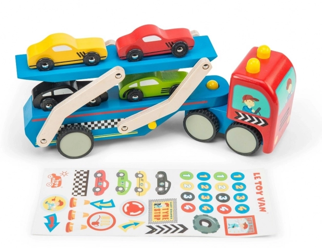 Drveni kamion s autićima Le Toy Van