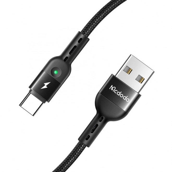 Opružni kabel USB na USB-C Mcdodo Omega CA-6420 1,8 m (crni)