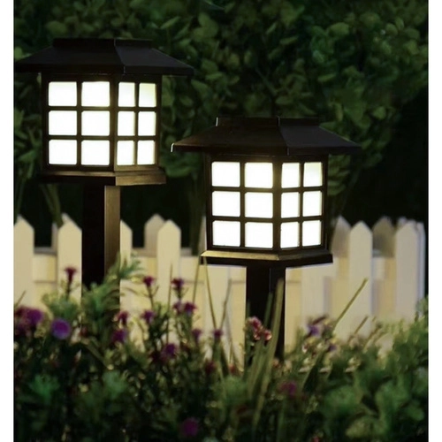 Solarne vrtne lampe LED – set 6x kućica