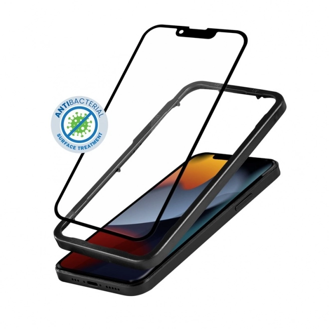 Antibakterijsko 3D kaljeno staklo za iPhone s ugradbenim okvirom – IPhone 14 / iPhone 13 / iPhone 13 Pro