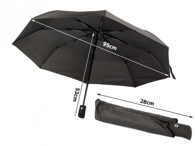 Automatski sklopivi kišobran crni unisex